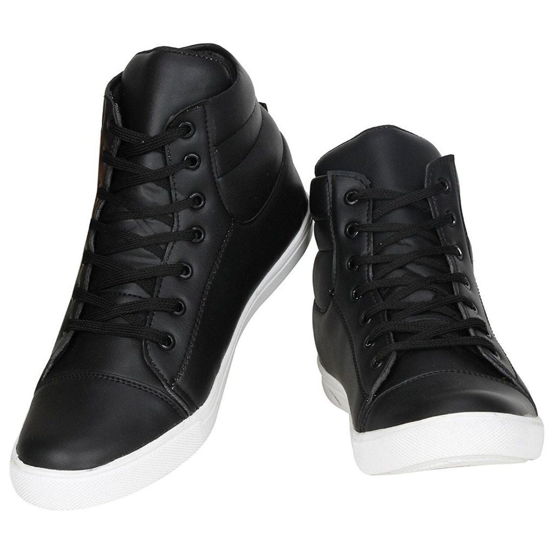 Generic Men Black Color Synthetic Material Casual