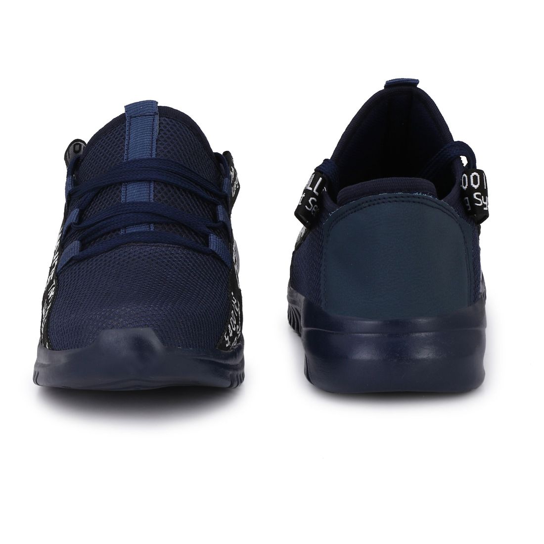 Generic Men Navy Blue Color Mesh Material Casual
