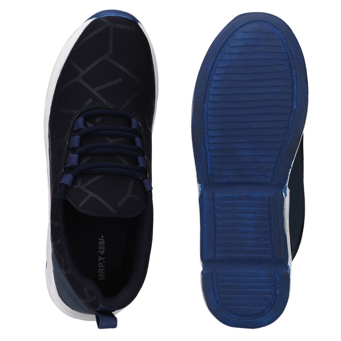 Generic Men Navy Blue,White Color Canvas Material