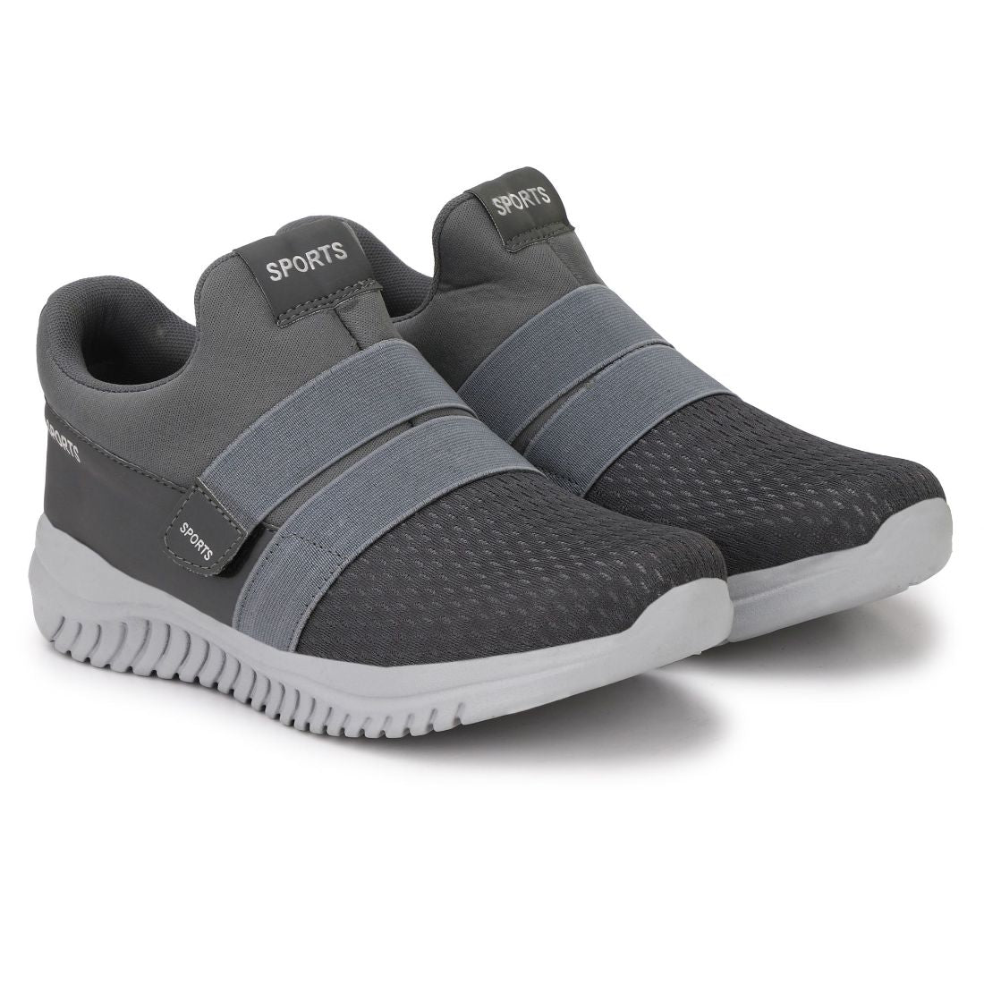 Generic Men Grey Color Mesh Material Casual