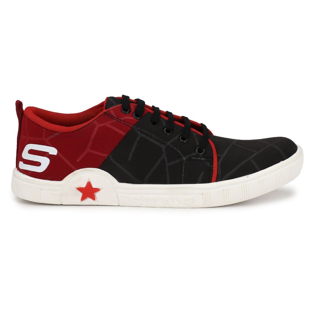 Generic Men Black,Red,White Color Canvas Material