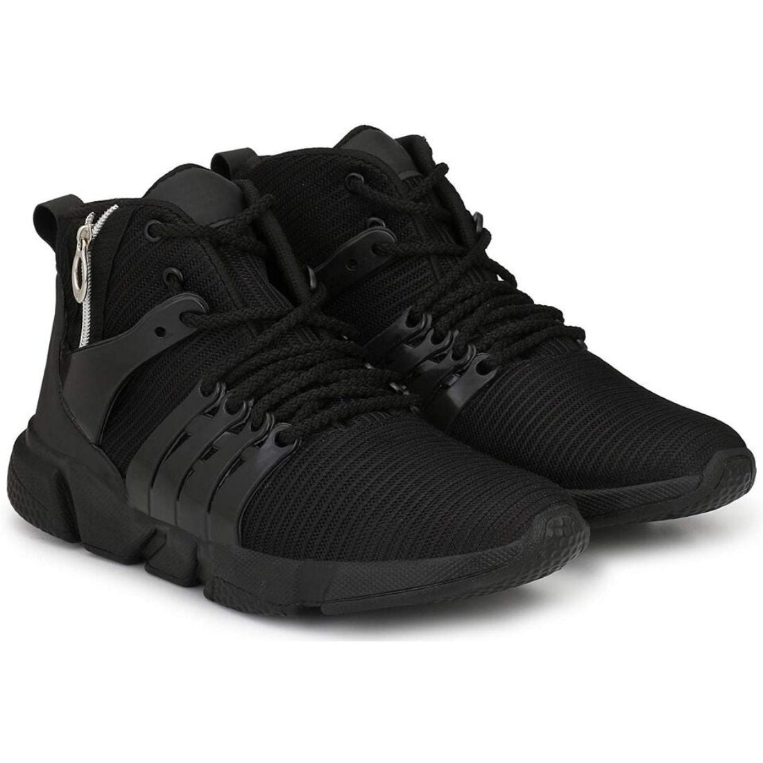 Generic Men Black Color Mesh Material Casual