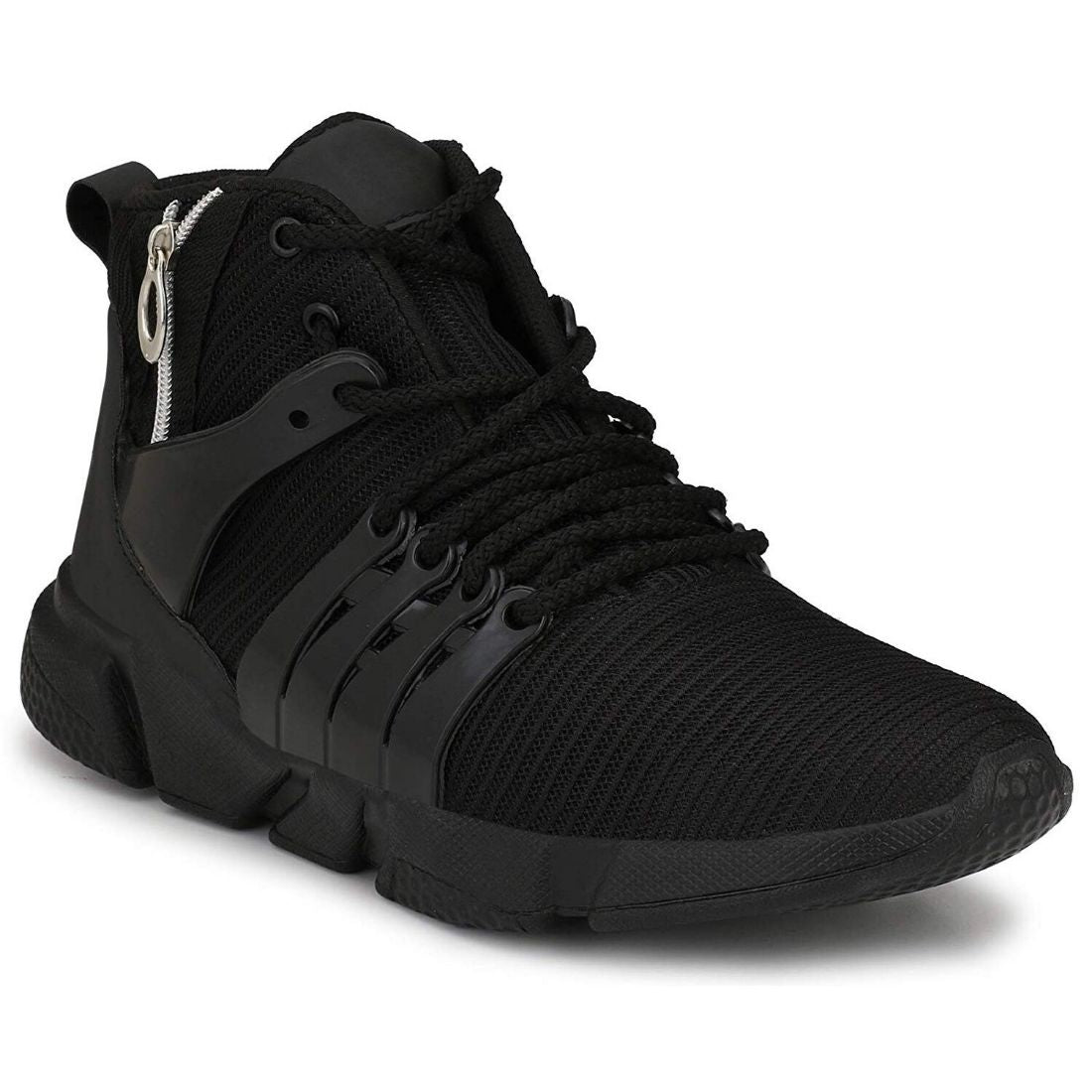Generic Men Black Color Mesh Material Casual