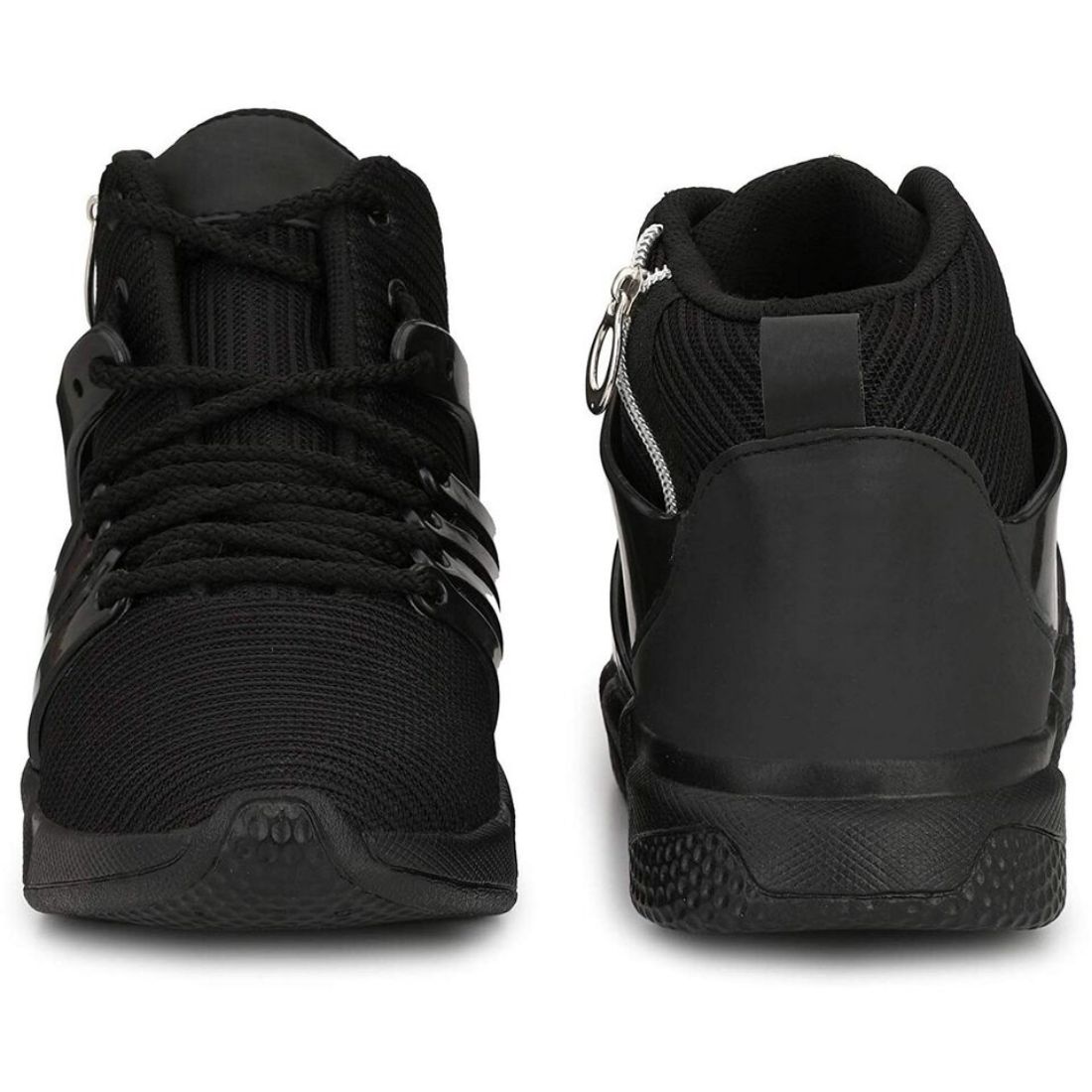 Generic Men Black Color Mesh Material Casual
