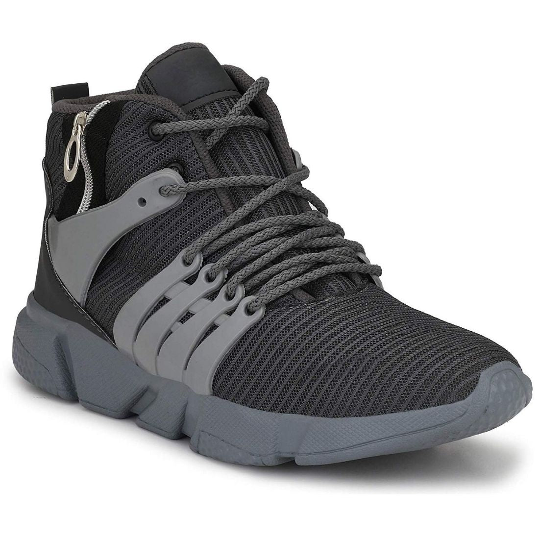 Generic Men Grey,Black Color Mesh Material Casual