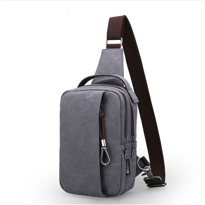 Men's Canvas Crossbody Bag For Hiking