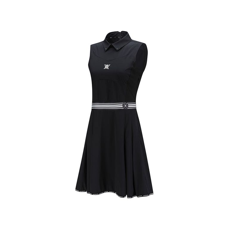 ANEW Golf: Women Sleeveless Flare One Piece - Black