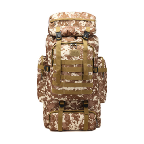 Large-capacity Multifunctional Canvas Backpack For Hiking