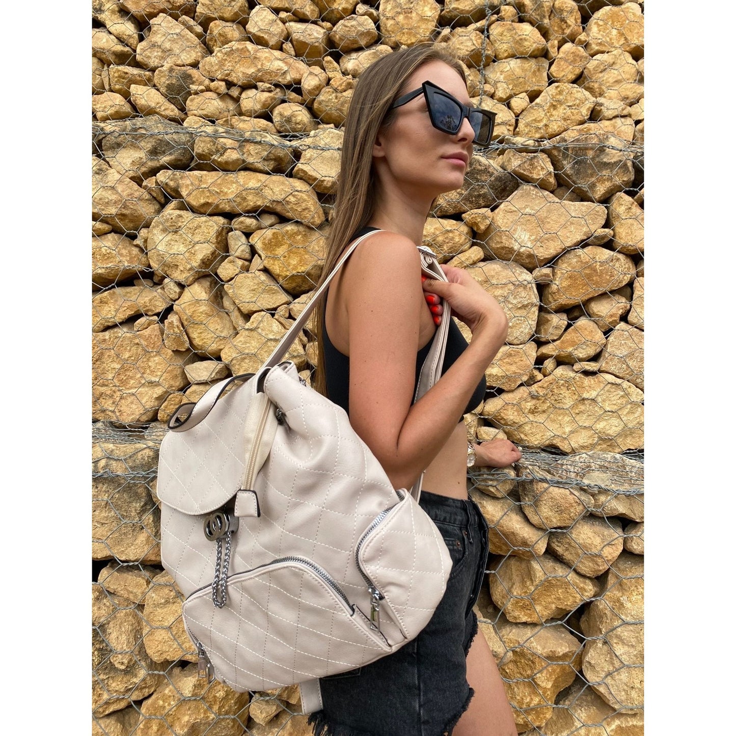 Yellow&Brown Backpack