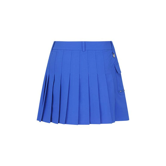 ANEW Golf: Mini Pocket Point-plooirok voor dames - Blauw