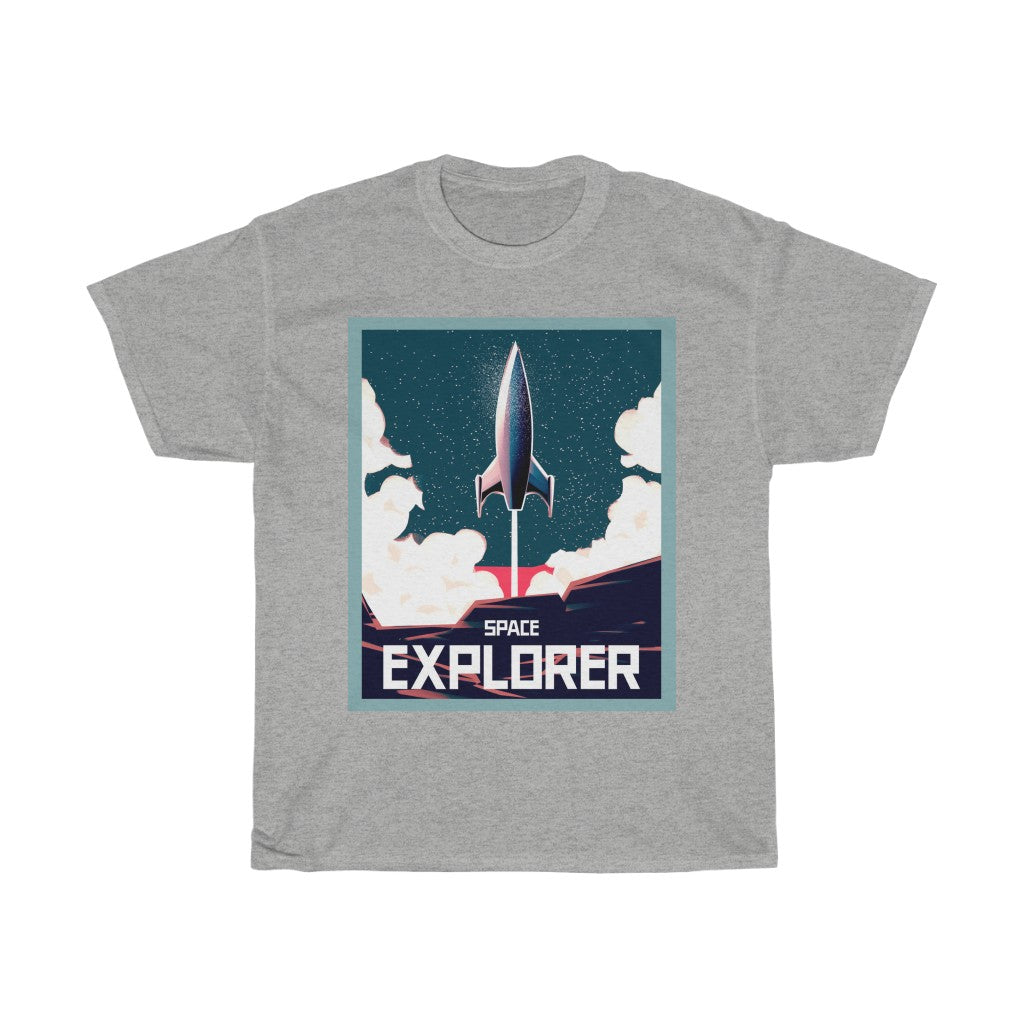 Ruimteraket T-shirt voor heren