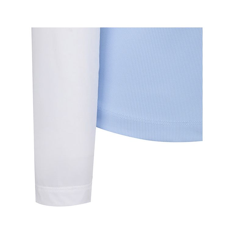 ANEW Golf: W Triangle Mesh Block Long T-Shirt - S/Blue