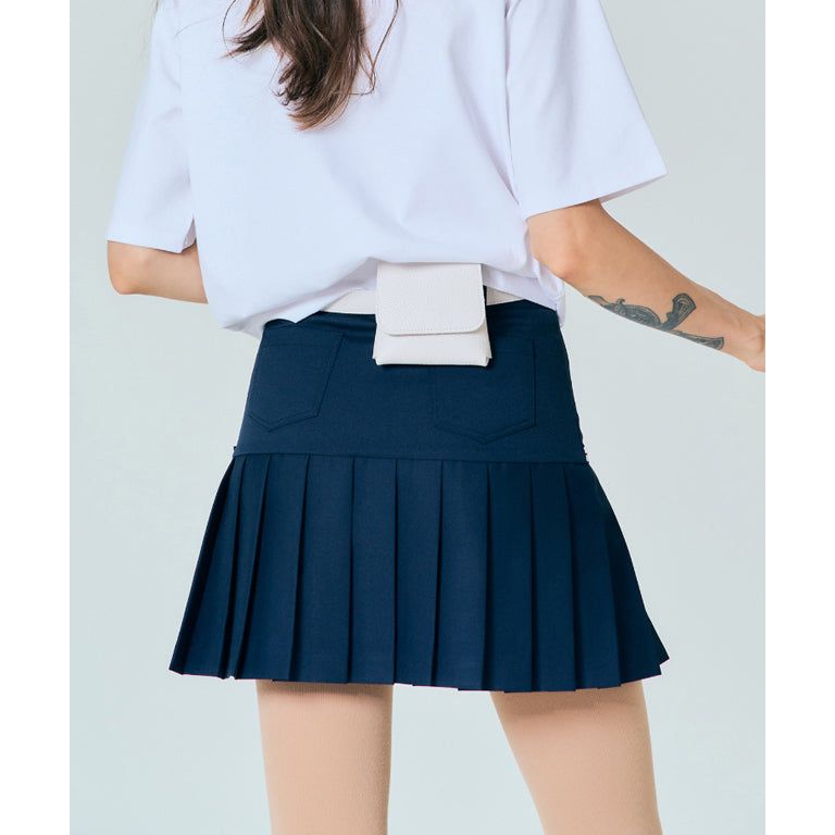 BENECIA 12 Asymmetric Culottes - Navy