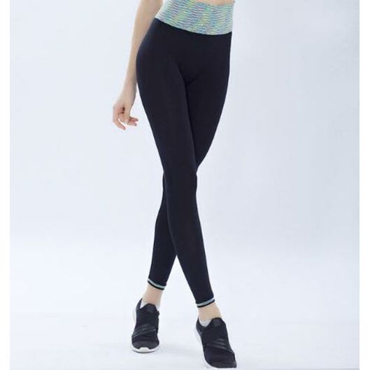 EP hoge taille stretch yogabroek dames geverfd sneldrogende training