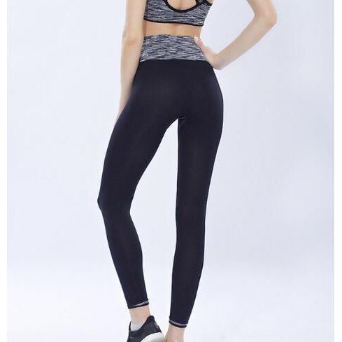 EP hoge taille stretch yogabroek dames geverfd sneldrogende training