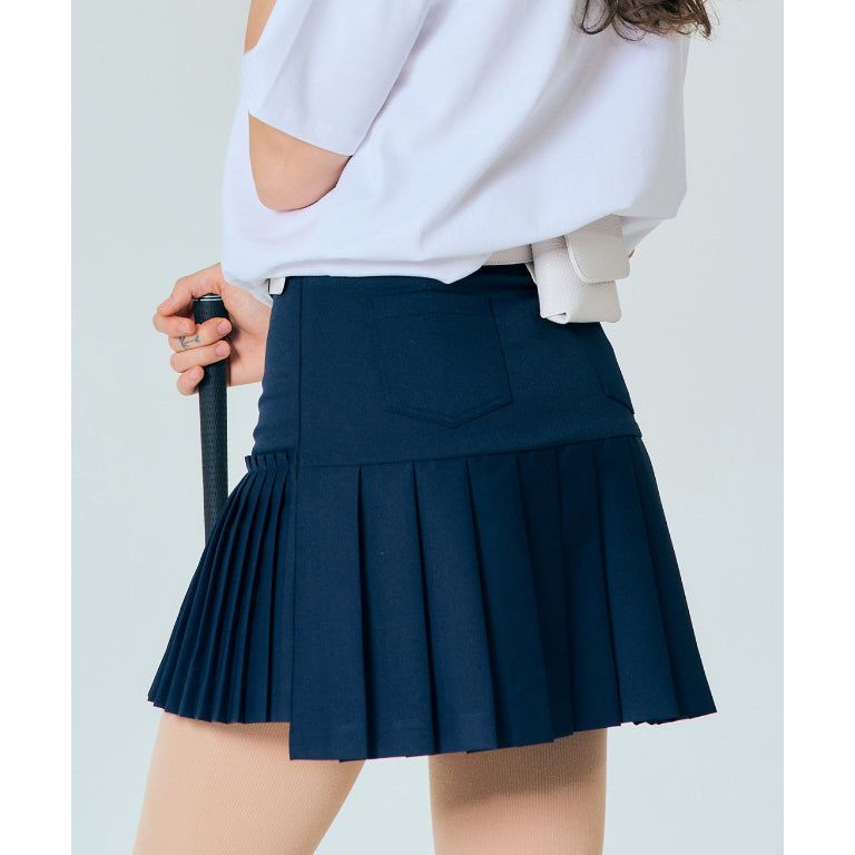BENECIA 12 Asymmetric Culottes - Navy