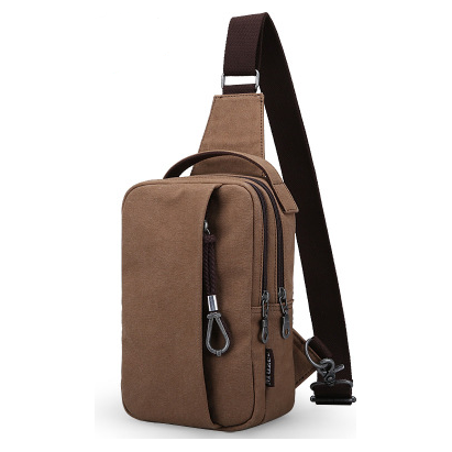 Men's Canvas Crossbody Bag For Hiking