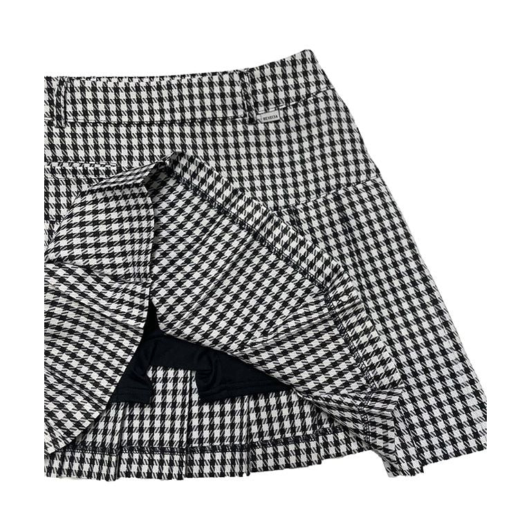BENECIA 12 Avenue Check Culottes - Black