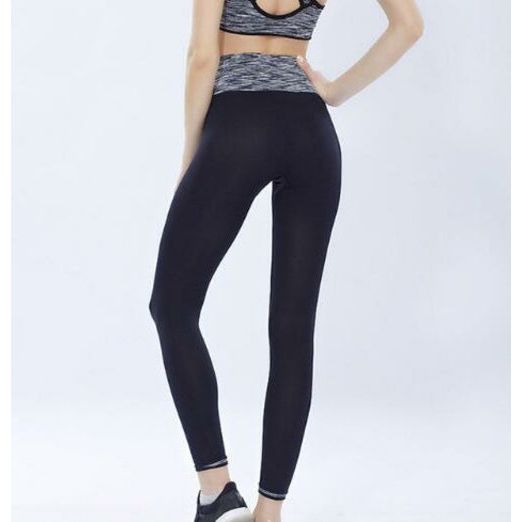 EP hoge taille stretch yogabroek dames geverfd sneldrogende training