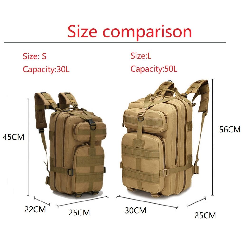 1000D Nylon Bags Backpacks Hiking Backpack Outdoor Military Rucksacks