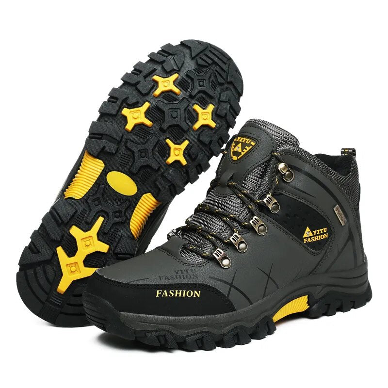 Merk Heren Winter Snowboots Waterdichte lederen sneakers Super warm