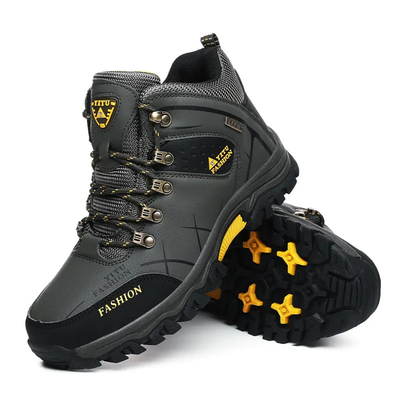 Merk Heren Winter Snowboots Waterdichte lederen sneakers Super warm