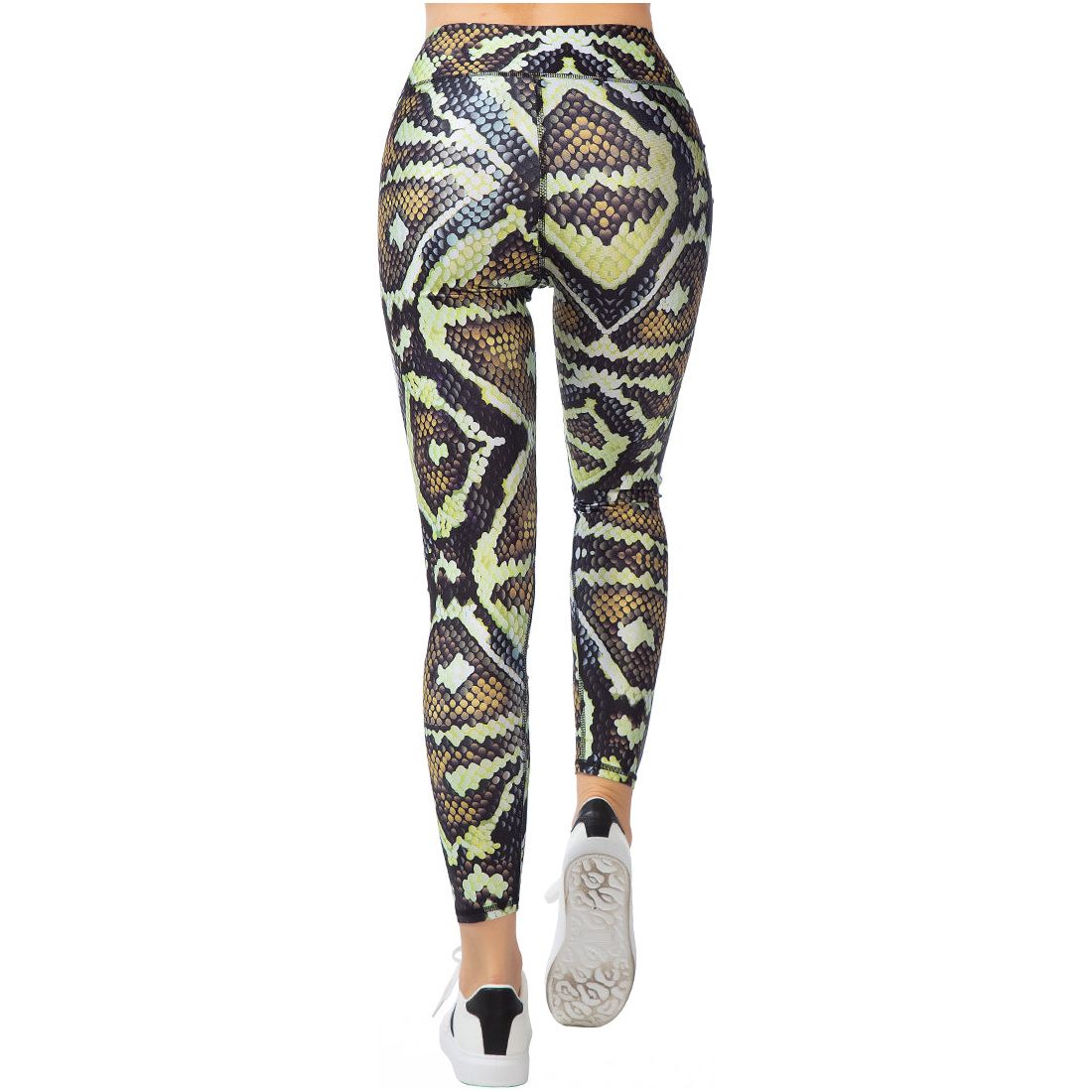 High Waist Snake Skin Print Tights
