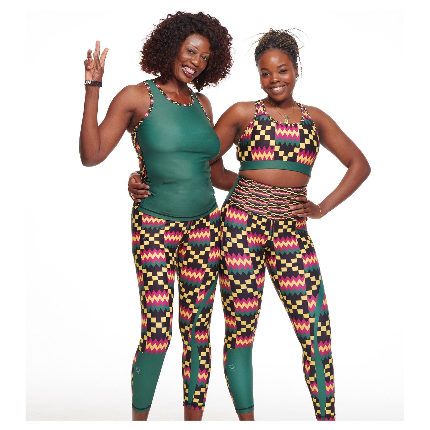 Kayentee Green Vibrant Leggings