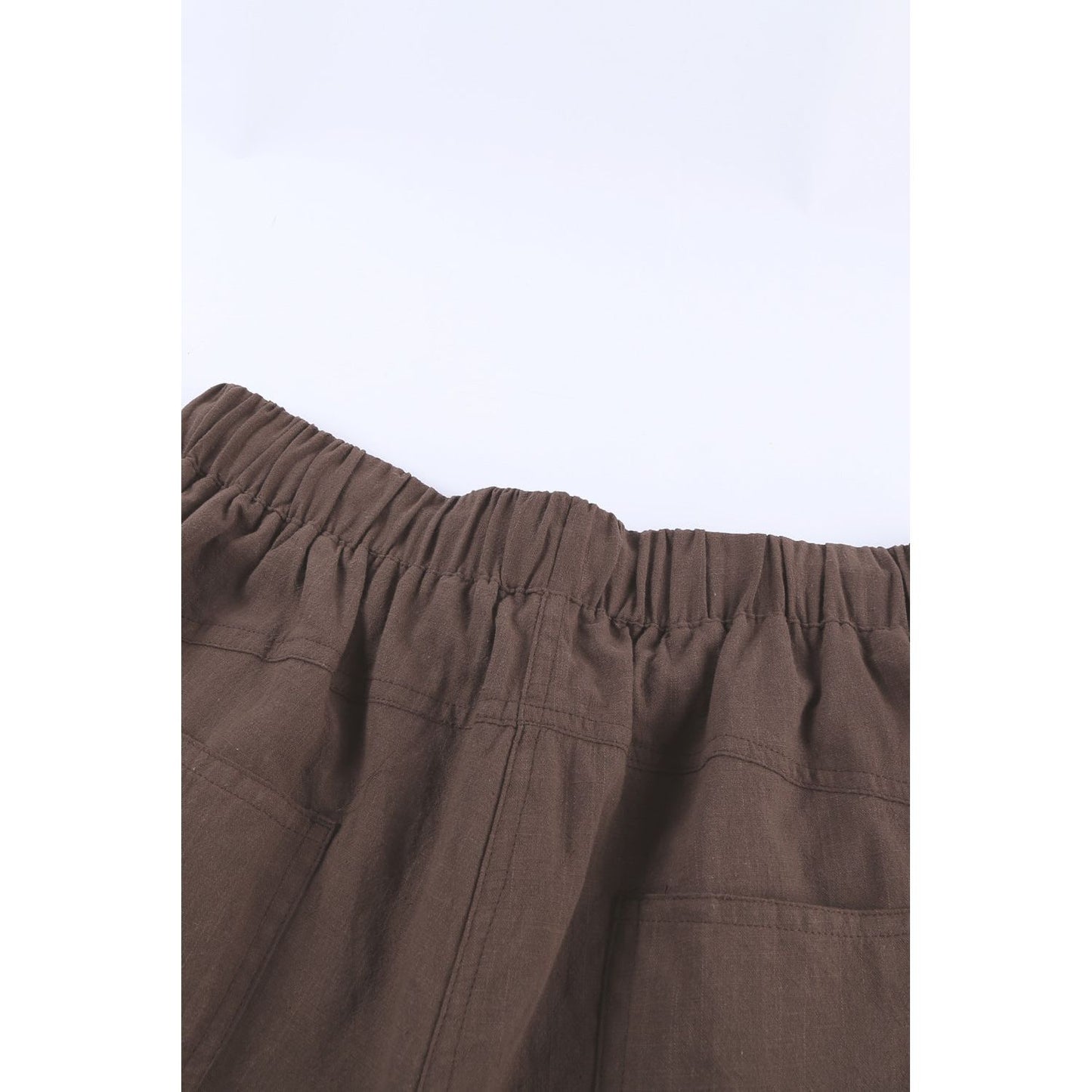 Women Casual Khaki Faylin Linen Shorts