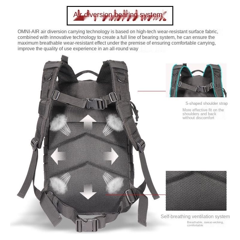 25L/50L Army Military Tactical Backpack Large Hiking Backpacks Bags