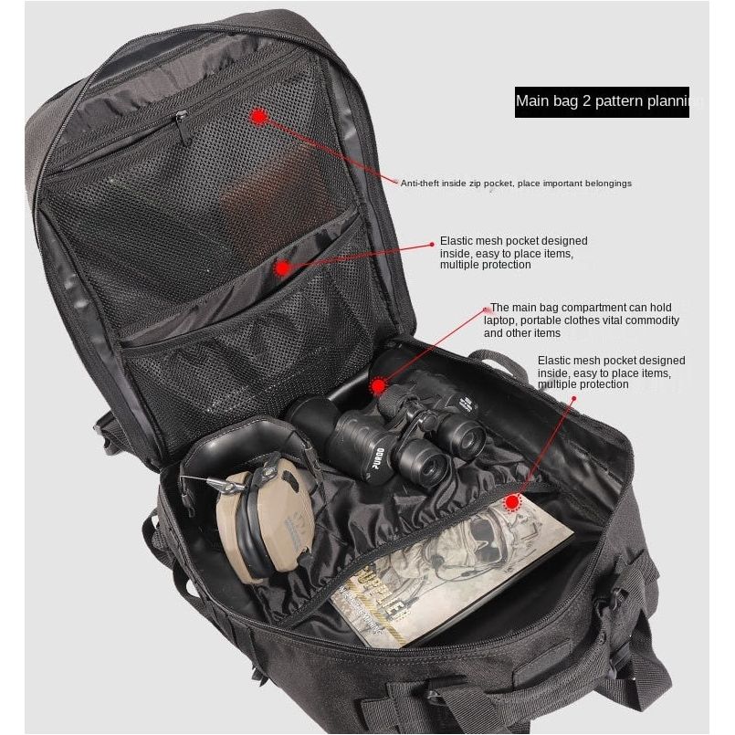 25L/50L Army Military Tactical Backpack Large Hiking Backpacks Bags