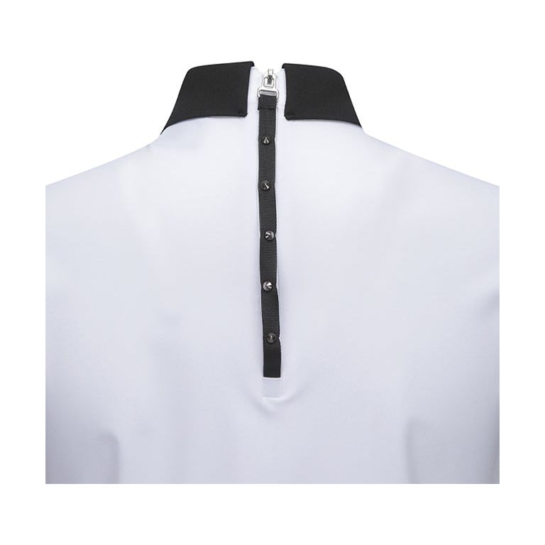 ANEW Golf: Women Back Zip Shoulder Tape Point Short T-Shirt - White