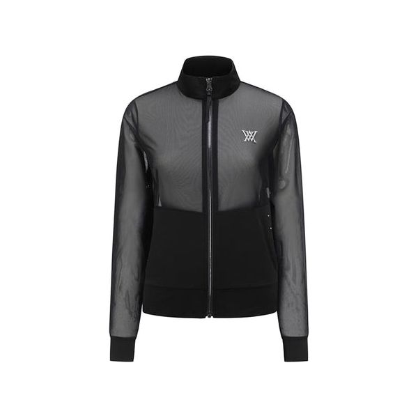 ANEW Golf: Women's IT Mesh Full Zip-Up Jacket - Black - Sportkyu