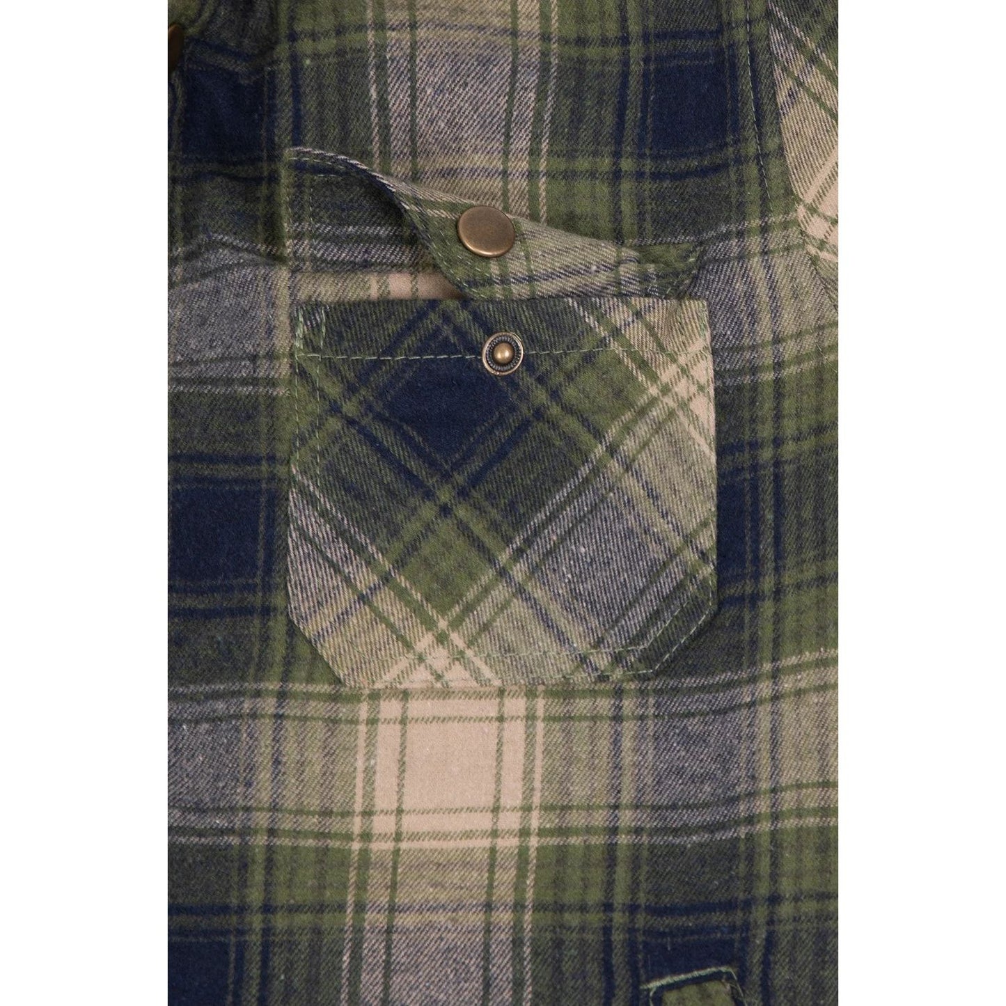 Kids Boys and Girls Fleece-Lined Snap Flannel Shirt,Hooded Plaid