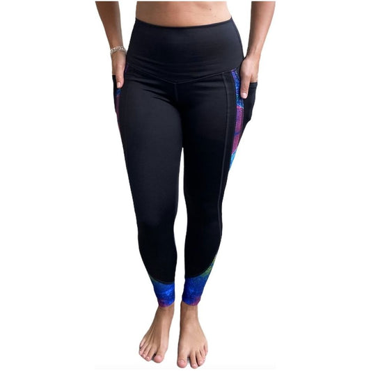 Aqua Yoga-legging met zakken (streep)