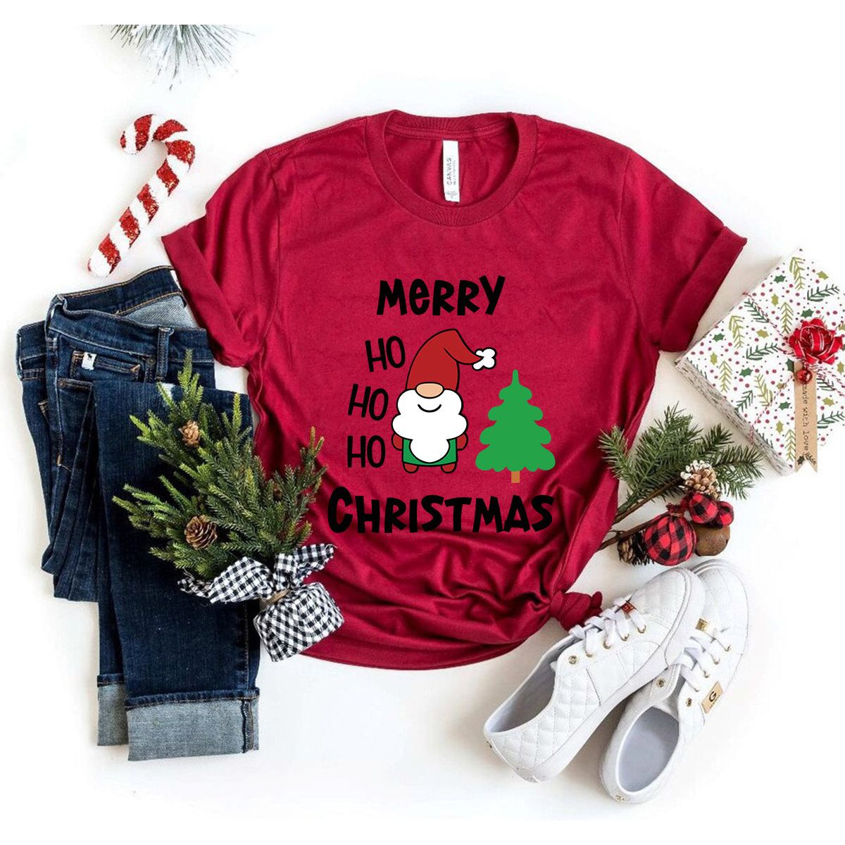 Vrolijk Ho Ho Ho kerstshirt