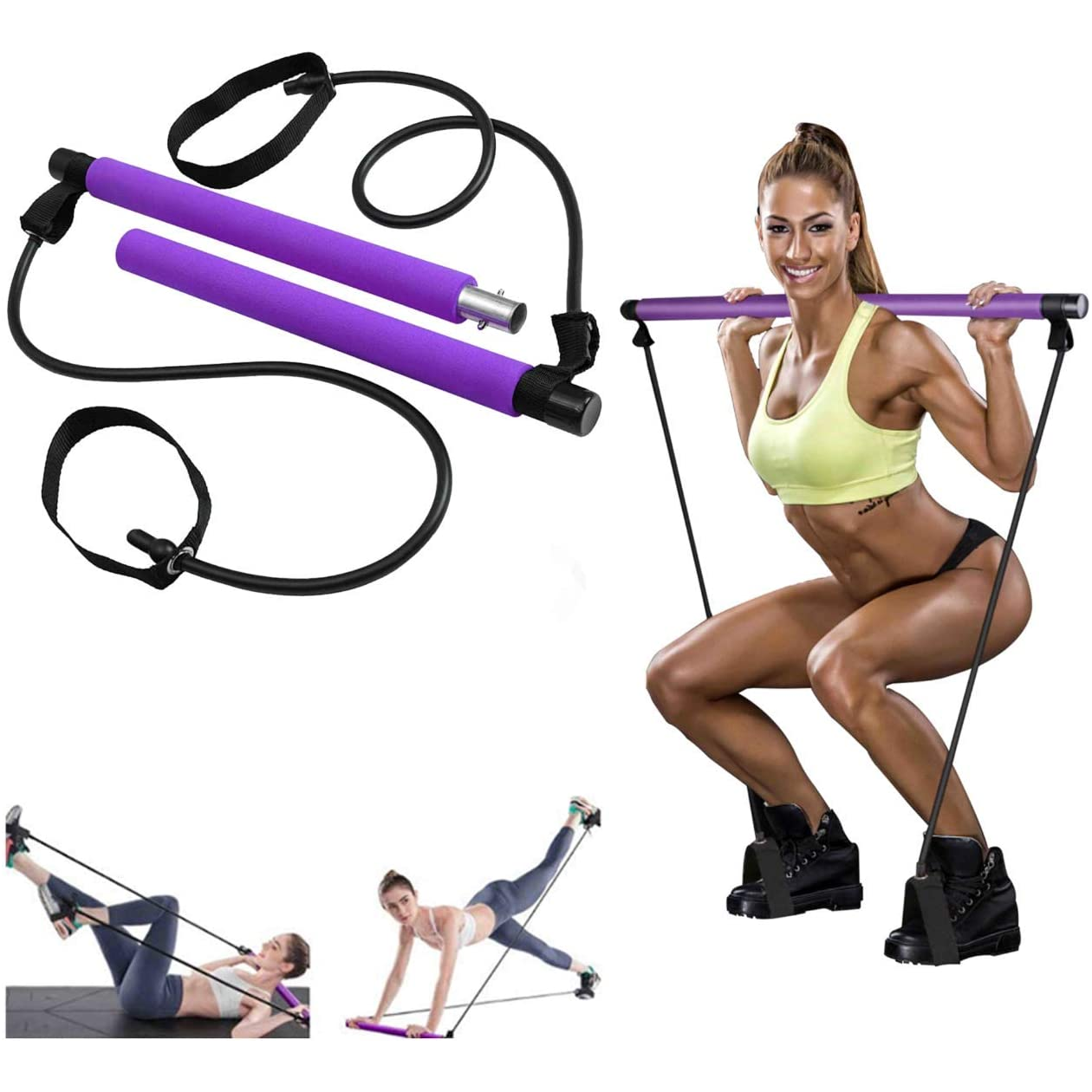 Female foot pedal thin weight puller elastic belt - Sportkyu