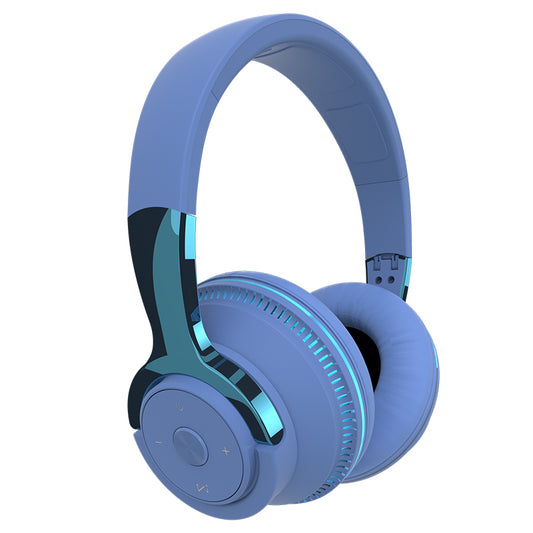 Spalvingos LED lemputės Bluetooth ausinės Bass belaidės ausinės
