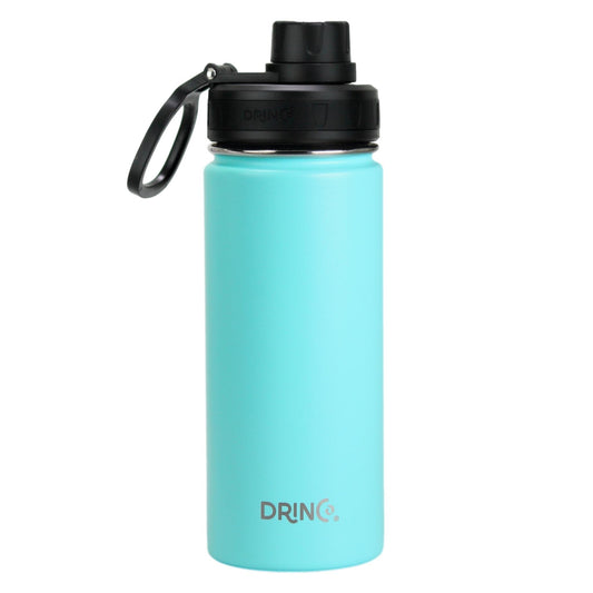 DRINCO® 18oz nerūdijančio plieno sportinis vandens butelis – žalsvai mėlynas