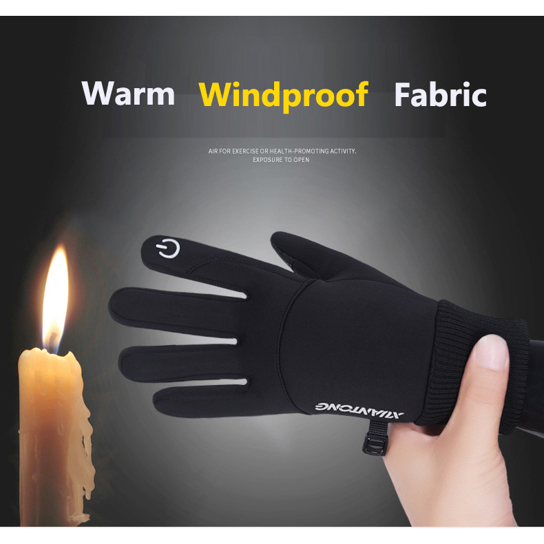 Touch Screen Fleece Gloves Non-slip Warm Winter Gloves