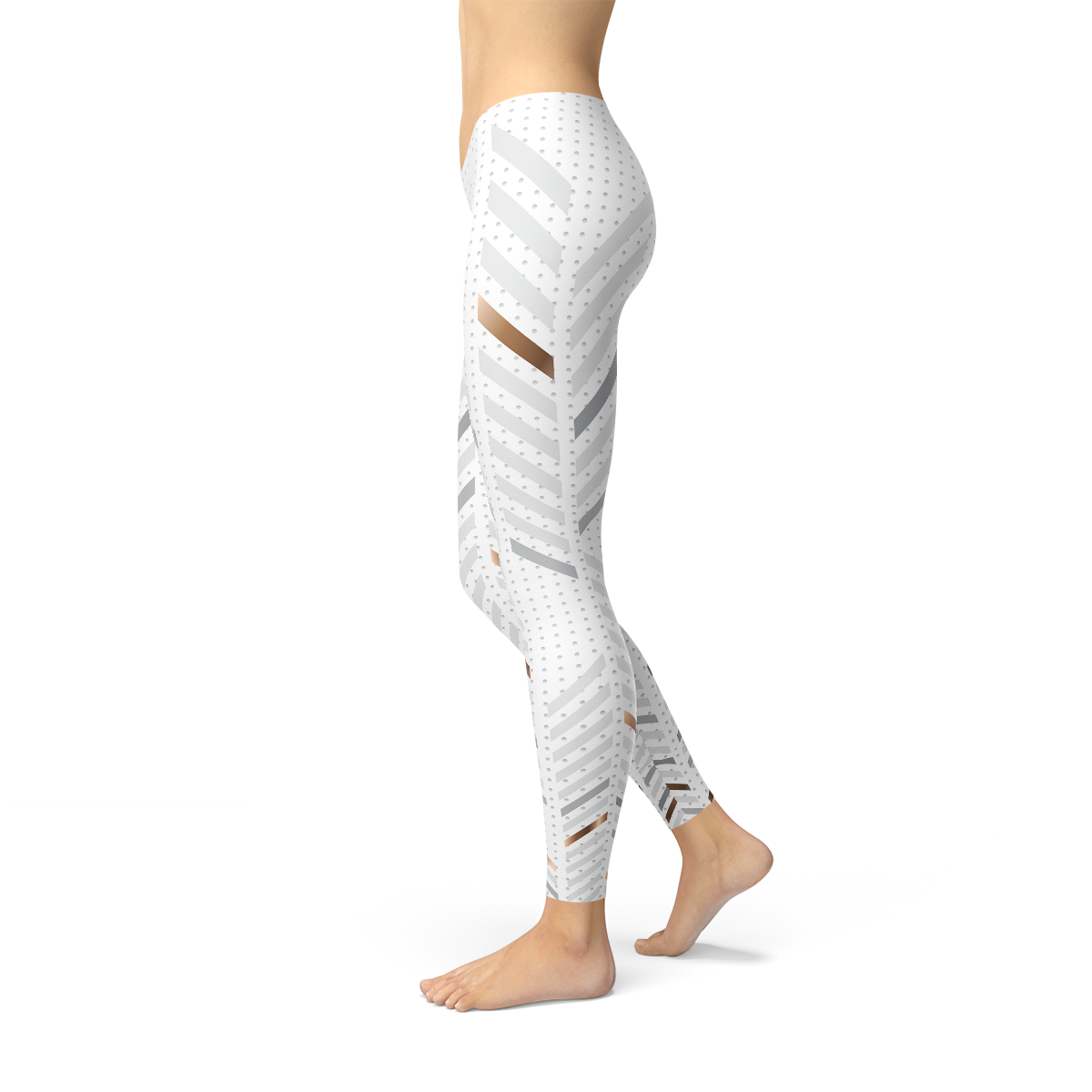 Womens witte strepen legging