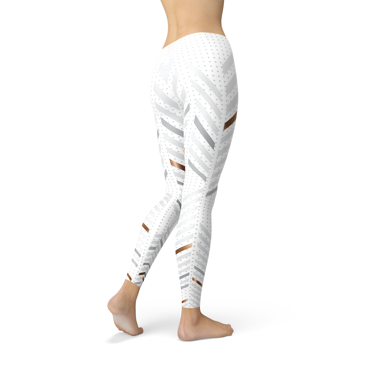 Womens witte strepen legging