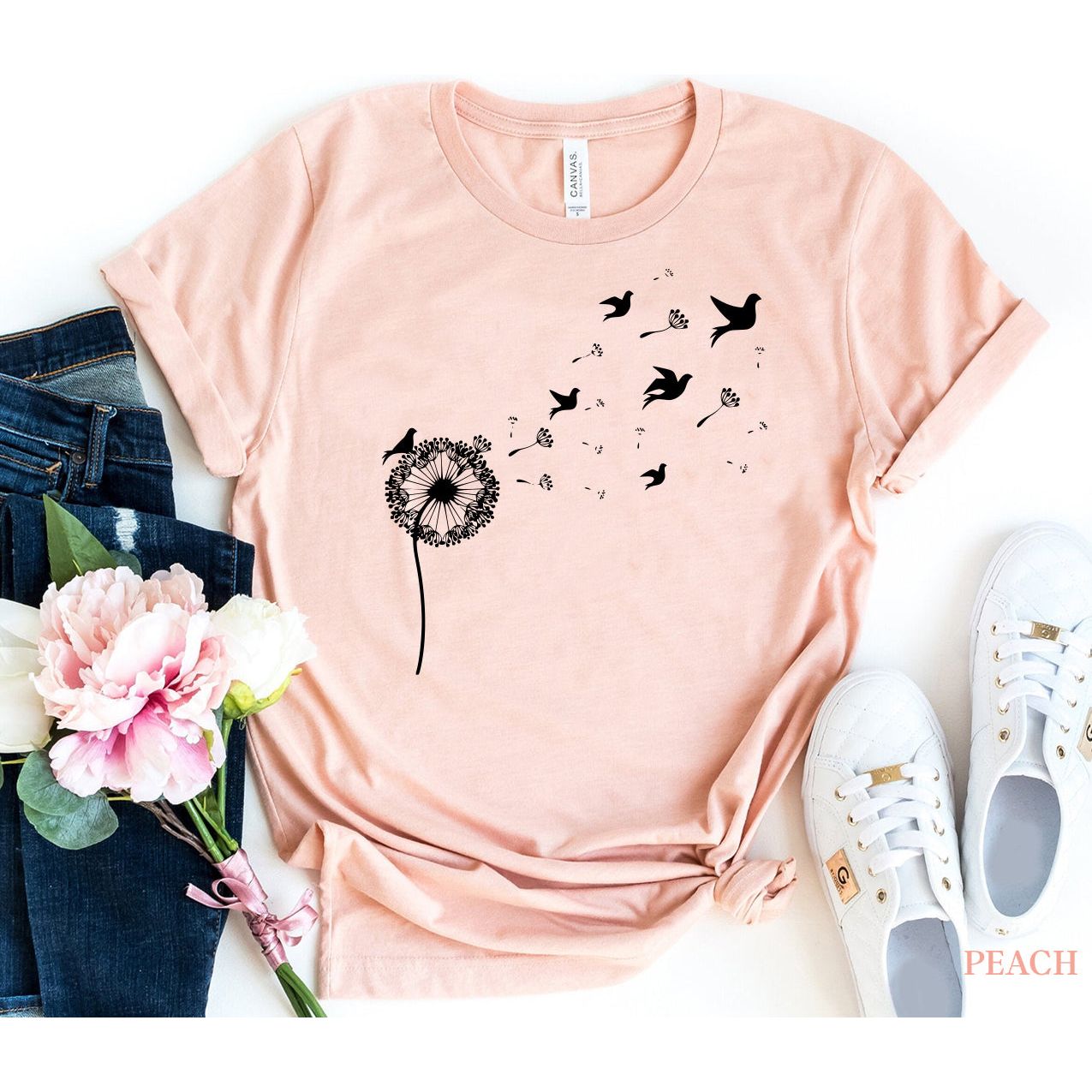 Dandelion Birds T-shirt