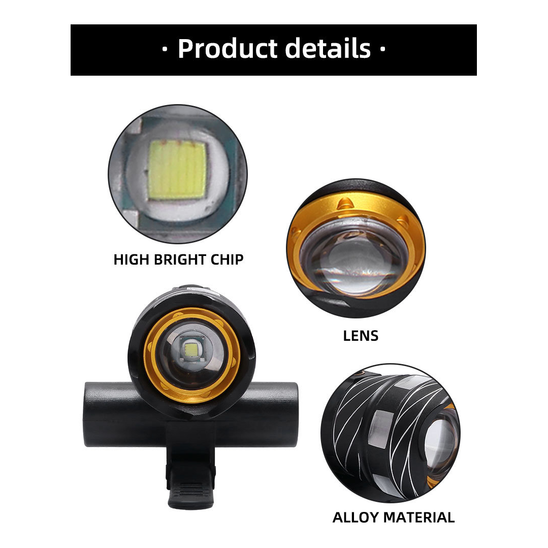 LED Bicycle Light 20000LM Racing Bike Front Headlight