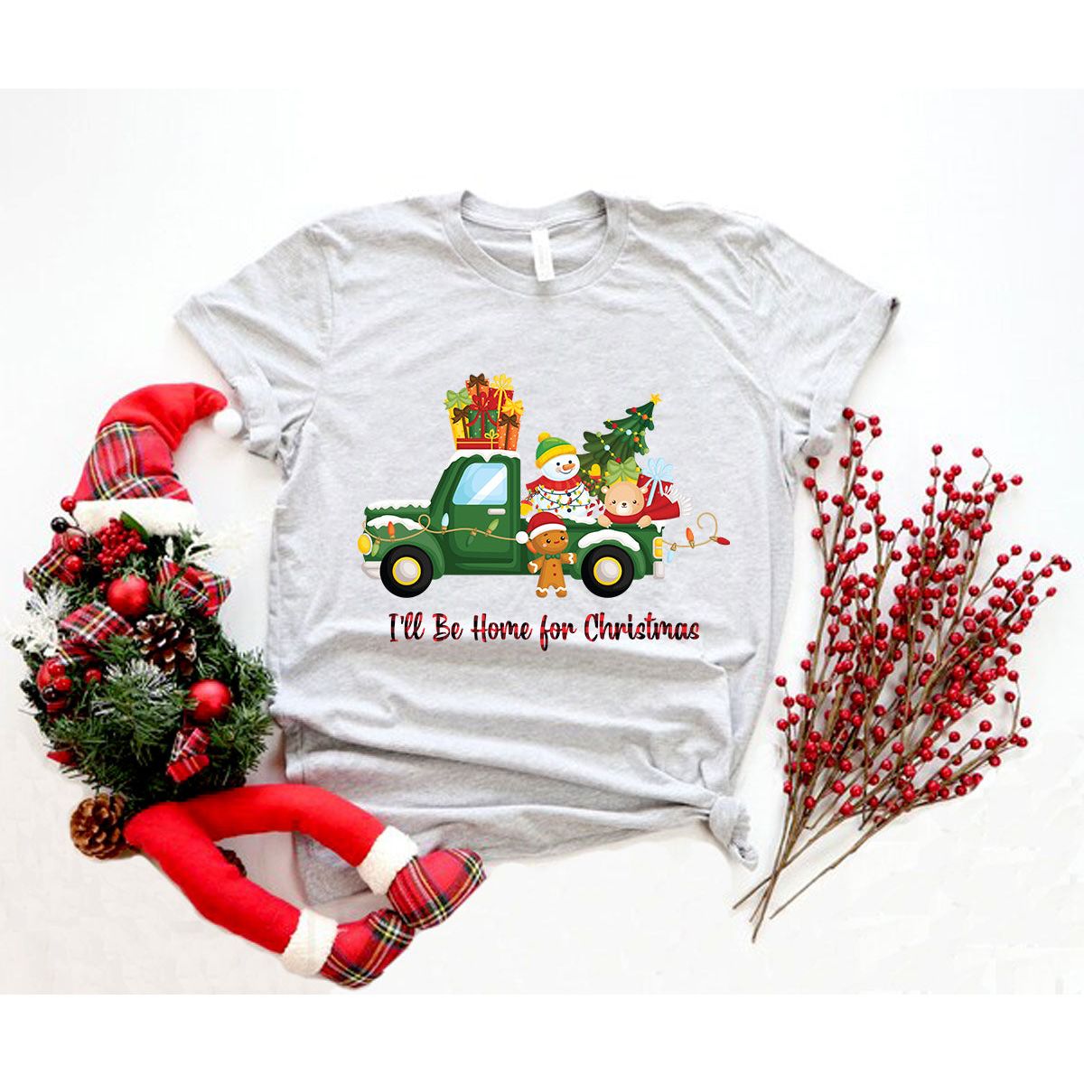 Ik ben thuis voor Kerstmis Shirt