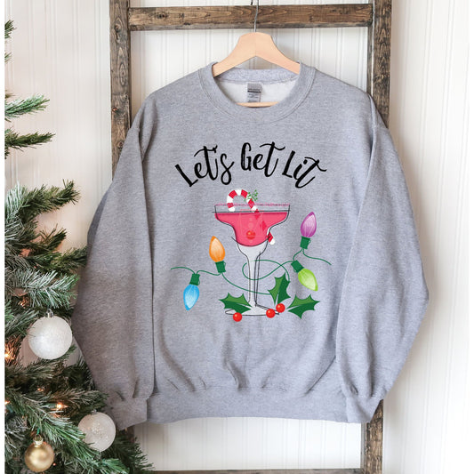 Let's Get Lit Christmas Sweatshirt