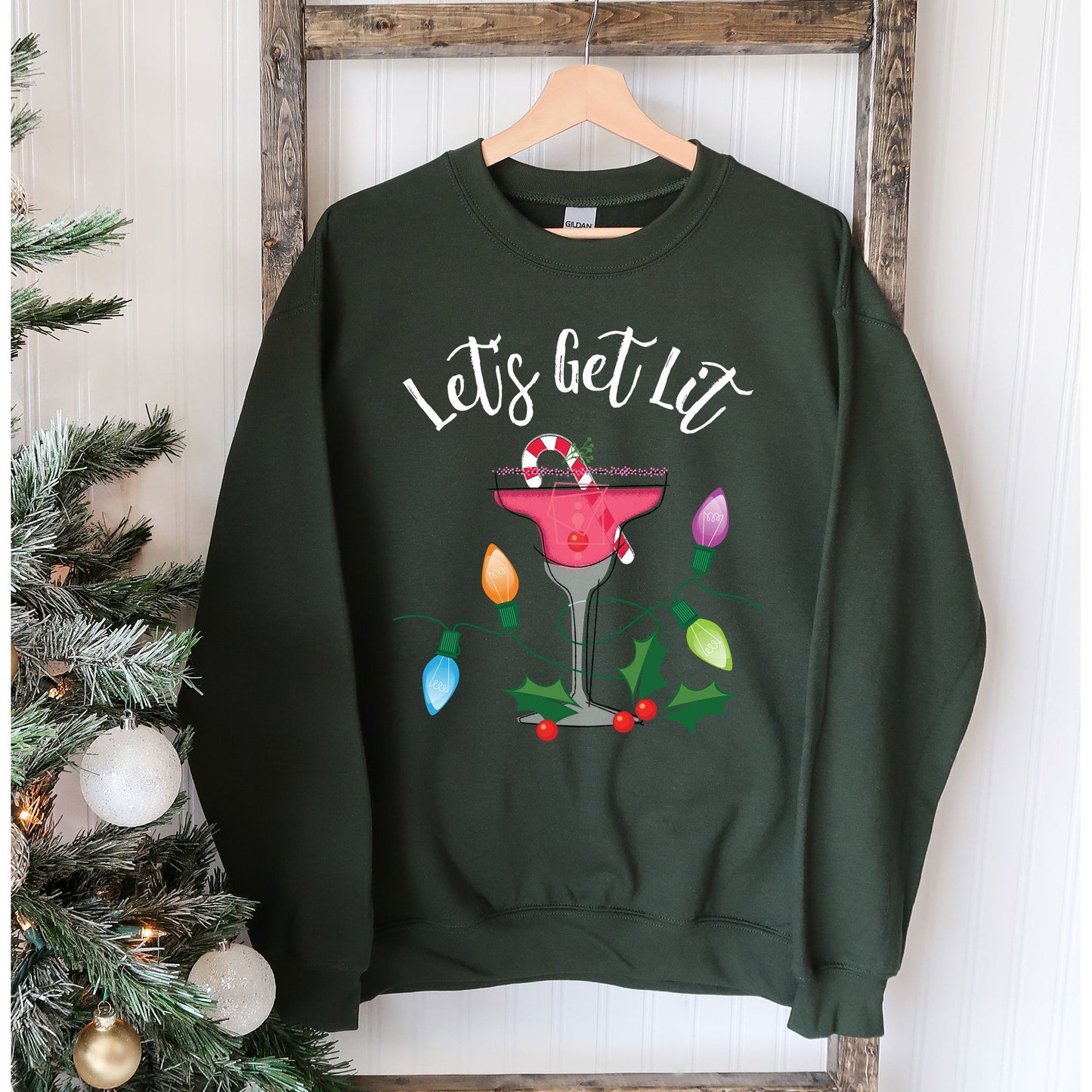 Let's Get Lit Christmas Sweatshirt