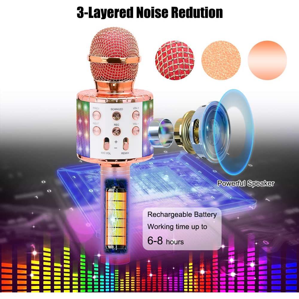 Wireless Karaoke Microphone Bluetooth Speaker