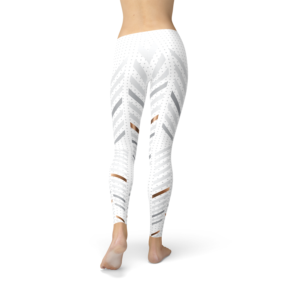 Womens witte strepen legging