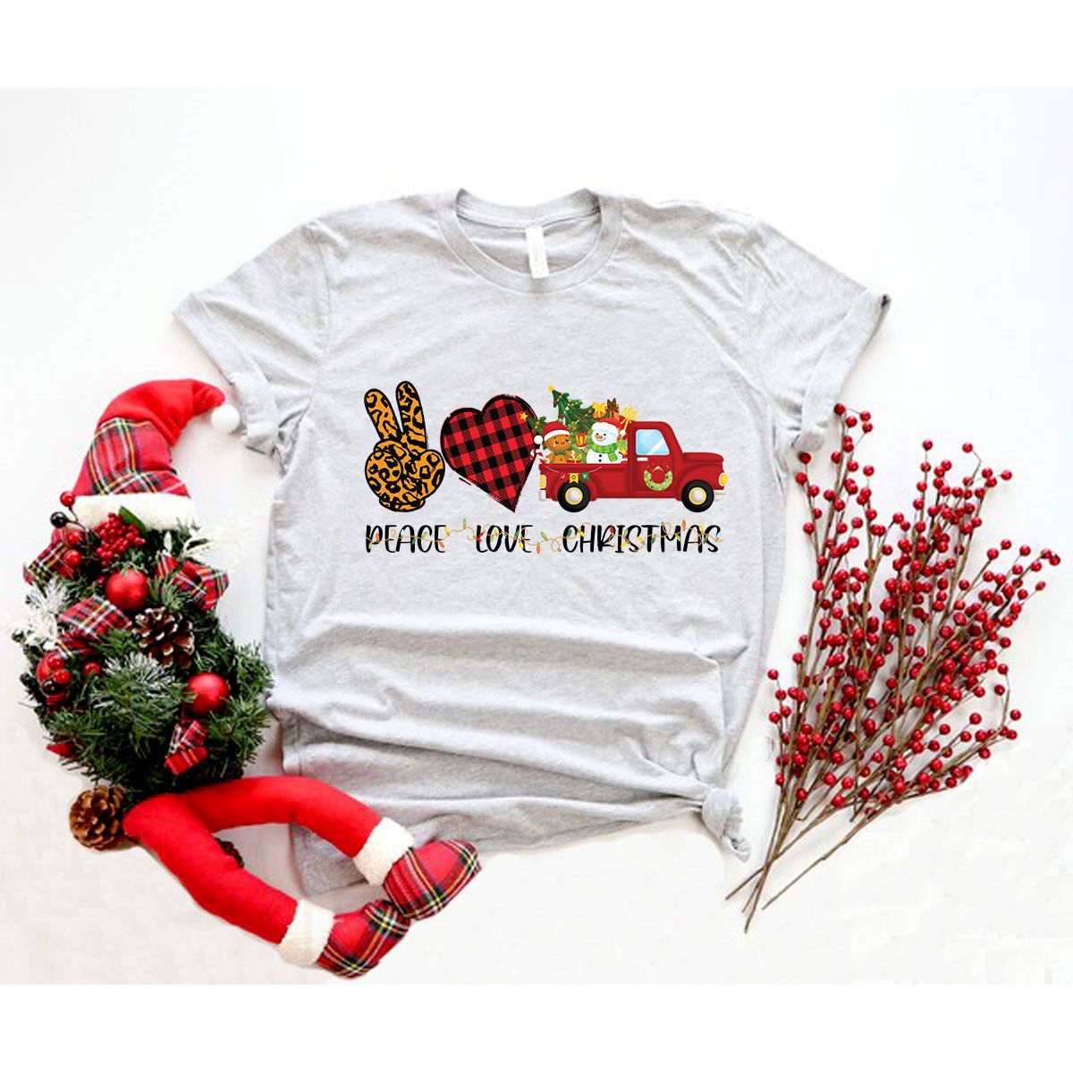 Vrede Liefde Kerst Shirt